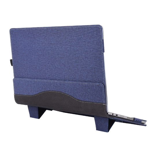 Rynx | For Samsung Galaxy Book 3 360 13.3 Inch Leather Laptop Anti-Fall Protective Case with Stand (Dark Blue)