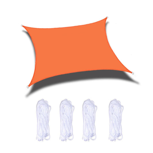 Rynx | Outdoor Garden Sunshade Sail Waterproof Anti-UV Canopy, Size: 4m x 7m(Orange)