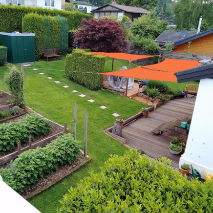 Rynx | Outdoor Garden Sunshade Sail Waterproof Anti-UV Canopy, Size: 4m x 7m(Orange)