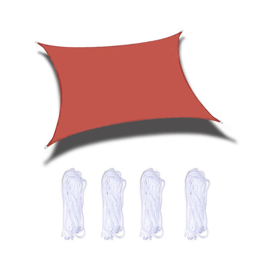 Rynx | Outdoor Garden Sunshade Sail Waterproof Anti-UV Canopy, Size: 5m x 5m(Red)