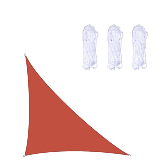 Rynx | Triangle Outdoor Garden Sunshade Sail Waterproof Anti-UV Canopy, Size: 3m x 3m x 4.3m(Red)