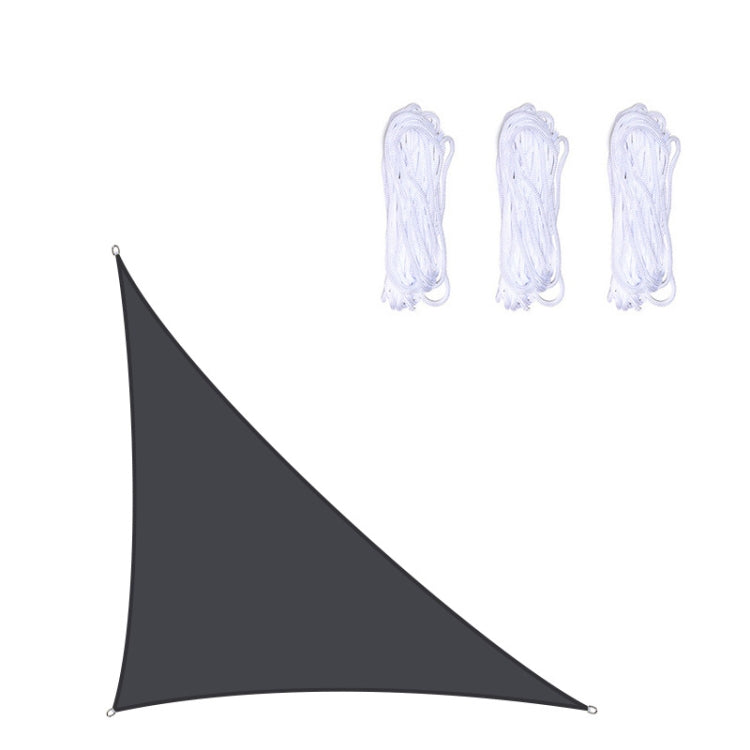 Rynx | Triangle Outdoor Garden Sunshade Sail Waterproof Anti-UV Canopy, Size: 4m x 4m x 5.7m(Black)