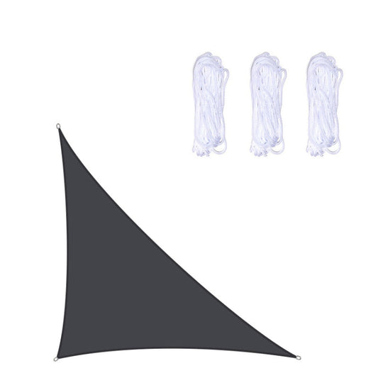 Rynx | Triangle Outdoor Garden Sunshade Sail Waterproof Anti-UV Canopy, Size: 4m x 4m x 5.7m(Black)