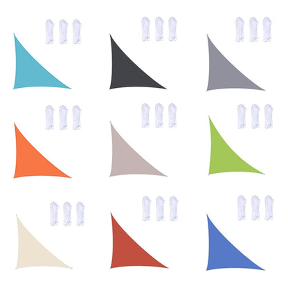 Rynx | Triangle Outdoor Garden Sunshade Sail Waterproof Anti-UV Canopy, Size: 3m x 4m x 5m(Green)