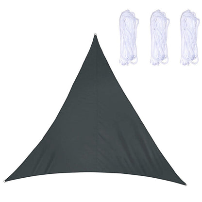 Rynx | Triangle Outdoor Garden Sunshade Sail Waterproof Anti-UV Canopy, Size: 3.6m x 3.6m x 3.6m(Black)