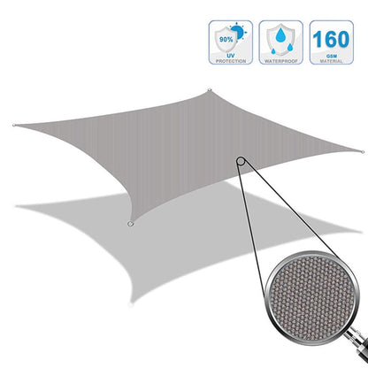 Rynx | Triangle Outdoor Garden Sunshade Sail Waterproof Anti-UV Canopy, Size: 4.5m x 4.5m x 4.5m(Beige)