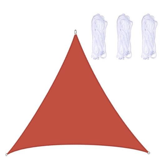 Rynx | Triangle Outdoor Garden Sunshade Sail Waterproof Anti-UV Canopy, Size: 5m x 5m x 5m(Red)