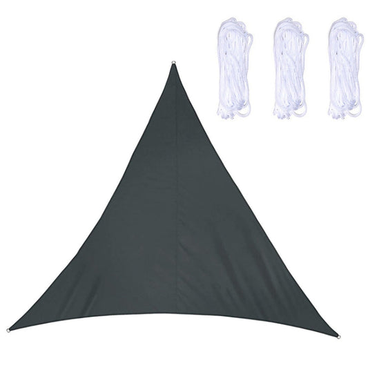 Rynx | Triangle Outdoor Garden Sunshade Sail Waterproof Anti-UV Canopy, Size: 6m x 6m x 6m(Black)