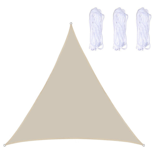 Rynx | Triangle Outdoor Garden Sunshade Sail Waterproof Anti-UV Canopy, Size: 6m x 6m x 6m(Beige)