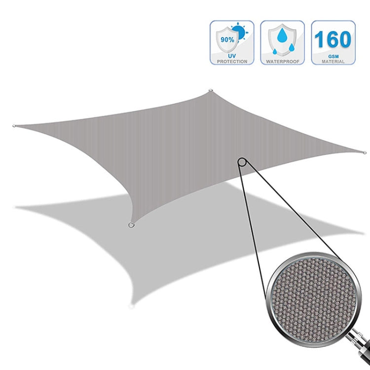 Rynx | Triangle Outdoor Garden Sunshade Sail Waterproof Anti-UV Canopy, Size: 6m x 6m x 6m(Beige)