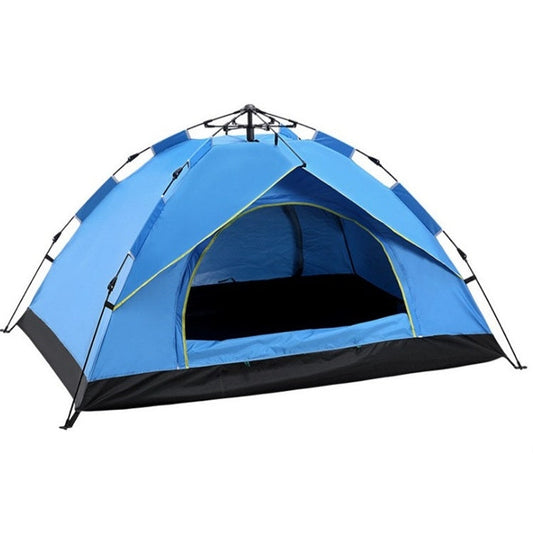 Rynx | TC-014 Outdoor Beach Travel Camping Automatic Spring Multi-Person Tent For 3-4 People(Blue)