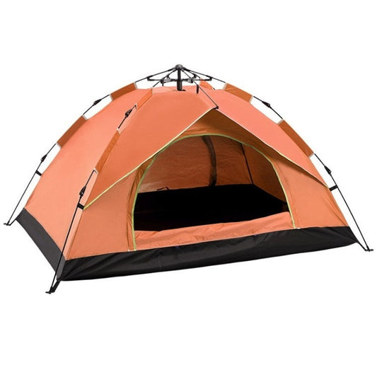 Rynx | TC-014 Outdoor Beach Travel Camping Automatic Spring Multi-Person Tent For 3-4 People(Orange)