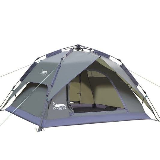 Rynx | Desert&Fox Outdoor Travel Camp Tent Beach Automatic Easily Building Tent for 3-4 People(Army Green)