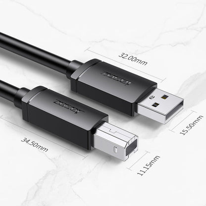 Rynx | 3 PCS Jasoz USB printer data cable oxygen-free copper core, cable length: 10m