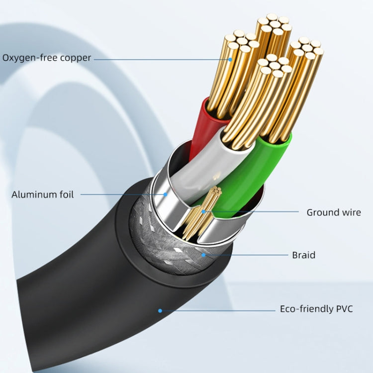 Rynx | 3 PCS Jasoz USB printer data cable oxygen-free copper core, cable length: 10m