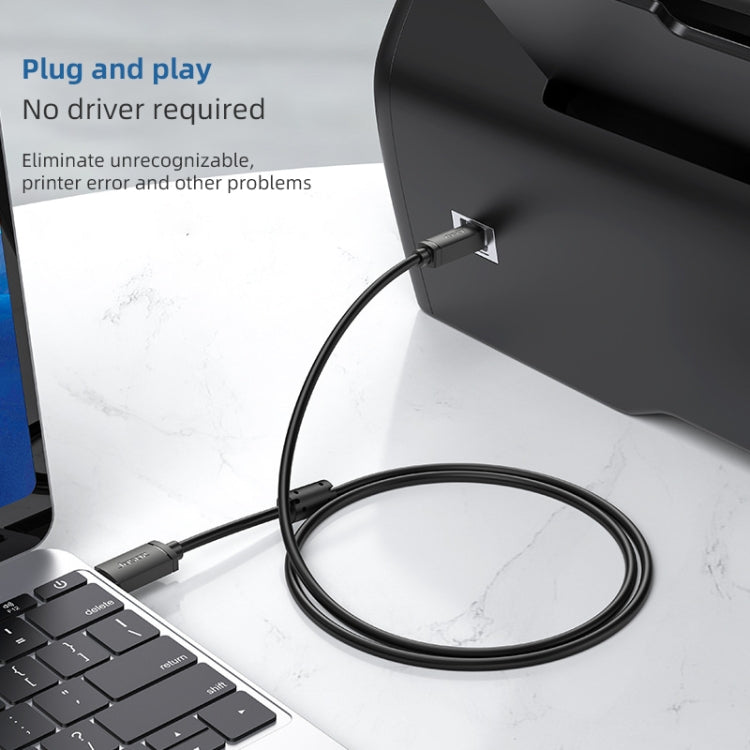Rynx | 3 PCS Jasoz USB printer data cable oxygen-free copper core, cable length: 10m