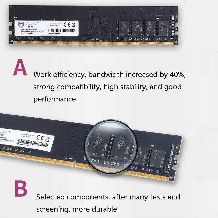 Rynx | JingHai PC4 DDR4 16G single strip desktop memory (2400MHz)