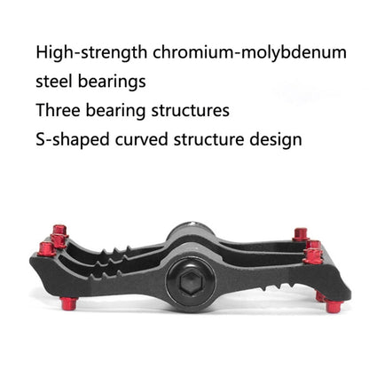 Rynx | 1 Pair PROMEND Mountain Bike Road Bike Bicycle Aluminum Pedals(PD-M86 Titanium)