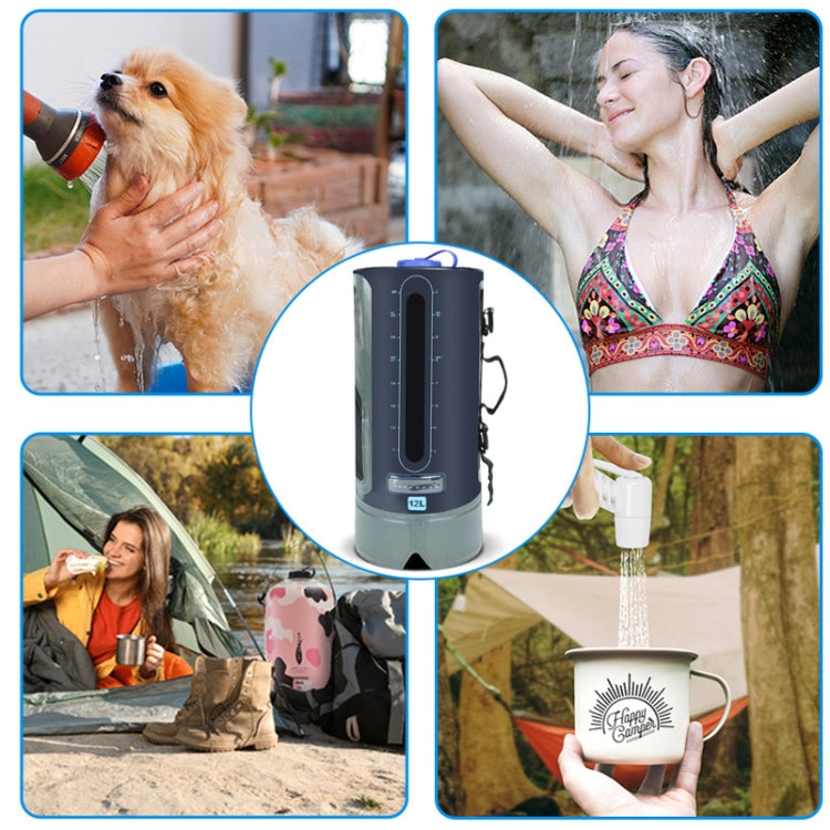 Rynx | AFISHTOUR FW2078 12L Outdoor Bath Water Storage Bag Portable Camping Bath Bag, Colour: Spherical Air Pump