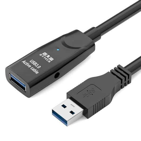Rynx | D.Y.TECH USB 3.0 Male To Female Extension Cable Double Shielded Chip Data Cable, Length: 10m