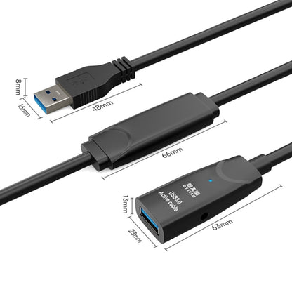 Rynx | D.Y.TECH USB 3.0 Male To Female Extension Cable Double Shielded Chip Data Cable, Length: 15m