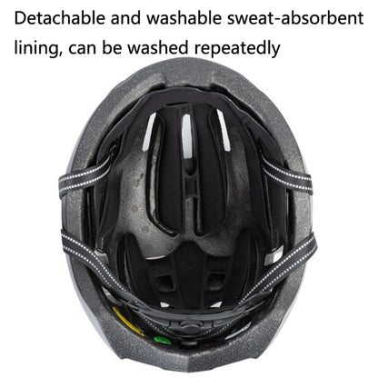 Rynx | PROMEND TK-12H15 Mountain Bike USB Magnetic Goggles Helmet With Warning Light, Size: L(Black Red)