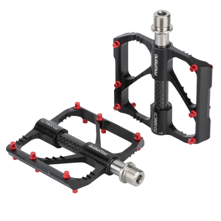 Rynx | 1 Pair PROMEND Titanium Axle Carbon Tube Bicycle Pedal Mountain Bike Road Bike 3 Palin Pedal PD-M86C-TI