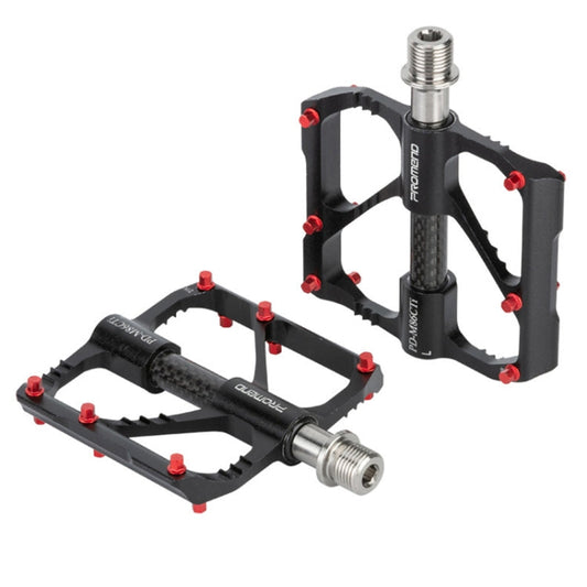 Rynx | 1 Pair PROMEND Titanium Axle Carbon Tube Bicycle Pedal Mountain Bike Road Bike 3 Palin Pedal PD-M86C-TI