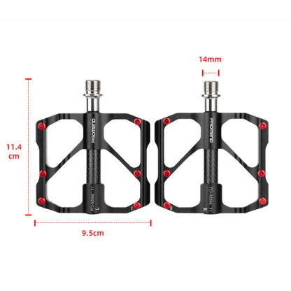 Rynx | 1 Pair PROMEND Titanium Axle Carbon Tube Bicycle Pedal Mountain Bike Road Bike 3 Palin Pedal PD-M86C-TI