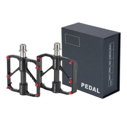 Rynx | 1 Pair PROMEND Titanium Axle Carbon Tube Bicycle Pedal Mountain Bike Road Bike 3 Palin Pedal PD-M86C-TI