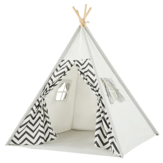 Rynx | Indian Children Tent Cotton Cloth Indoor Play House Parent-Child Doll House(Wavy Pattern)
