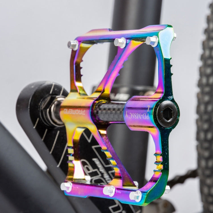 Rynx | 1 Pair PROMEND Three Peilin Bearing Aluminum Alloy CNC Bicycle Colorful Pedal PD-M86CY