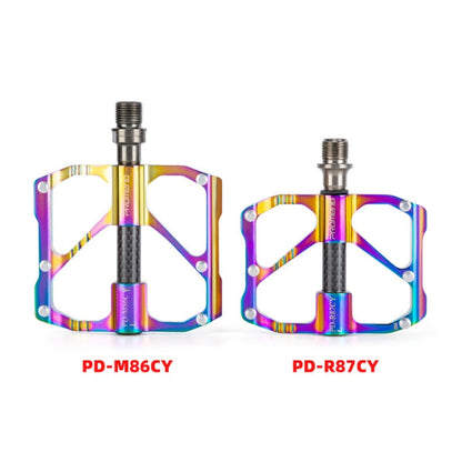 Rynx | 1 Pair PROMEND Three Peilin Bearing Aluminum Alloy CNC Bicycle Colorful Pedal PD-R87CY