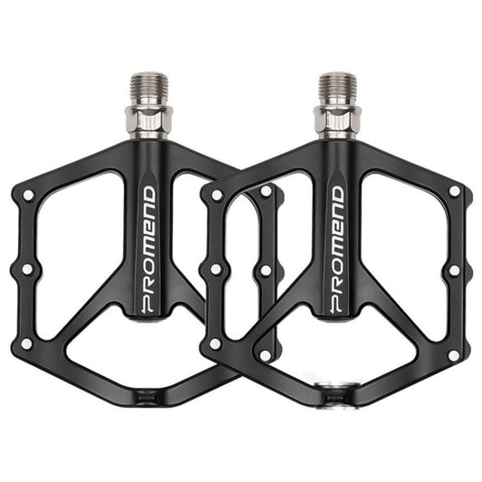 Rynx | 1 Pair PROMEND PD-M46 Bicycle Pedal Aluminum Alloy CNC Bearing Palin Pedal(Black)