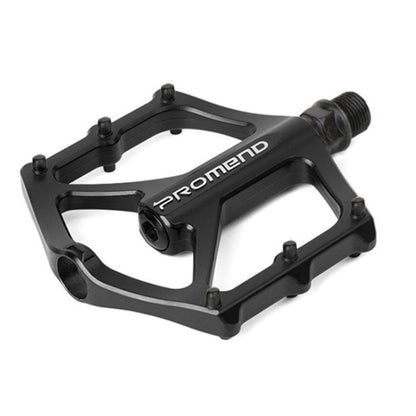 Rynx | 1 Pair PROMEND PD-M46 Bicycle Pedal Aluminum Alloy CNC Bearing Palin Pedal(Black)