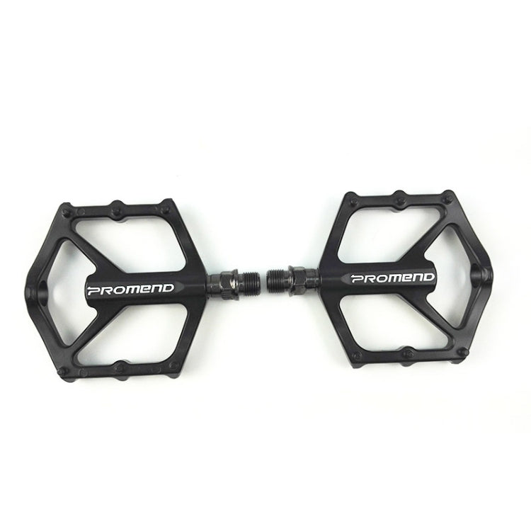 Rynx | 1 Pair PROMEND PD-M46 Bicycle Pedal Aluminum Alloy CNC Bearing Palin Pedal(Black)
