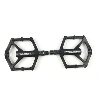 Rynx | 1 Pair PROMEND PD-M46 Bicycle Pedal Aluminum Alloy CNC Bearing Palin Pedal(Black)