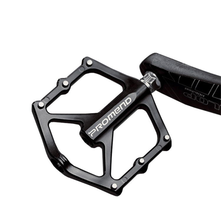 Rynx | 1 Pair PROMEND PD-M46 Bicycle Pedal Aluminum Alloy CNC Bearing Palin Pedal(Black)