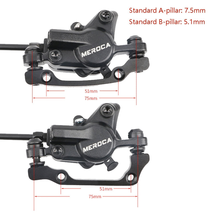 Rynx | Meroca M800 Bicycle Brake Mountain Bike Universal Bilateral Brake Oil Pressure Disc Brake, Style: Right Front 800mm