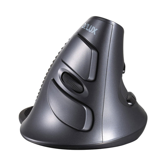 Rynx | DELUX M618 6-Button Vertical Scroll Ergonomic Wireless Mouse (Black)