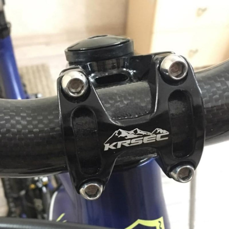 Rynx | KRSEC CNC Ultra Light Short-Handed Mountain Bike Aluminum Alloy 50mm Riser, Colour: Full Black