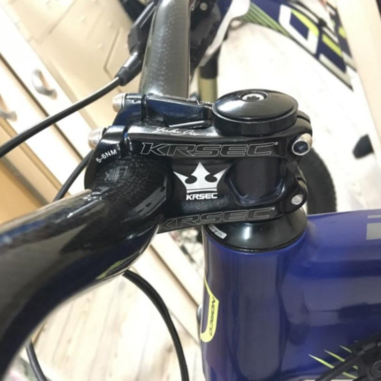 Rynx | KRSEC CNC Ultra Light Short-Handed Mountain Bike Aluminum Alloy 50mm Riser, Colour: Full Black