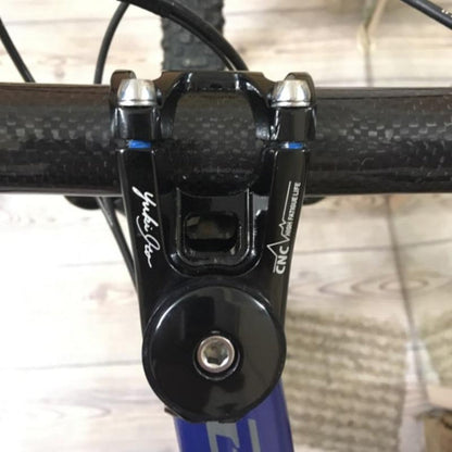 Rynx | KRSEC CNC Ultra Light Short-Handed Mountain Bike Aluminum Alloy 50mm Riser, Colour: Full Black