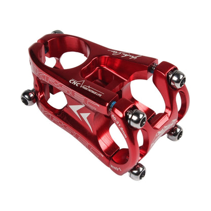 Rynx | KRSEC CNC Ultra Light Short-Handed Mountain Bike Aluminum Alloy 50mm Riser, Colour: Full Red