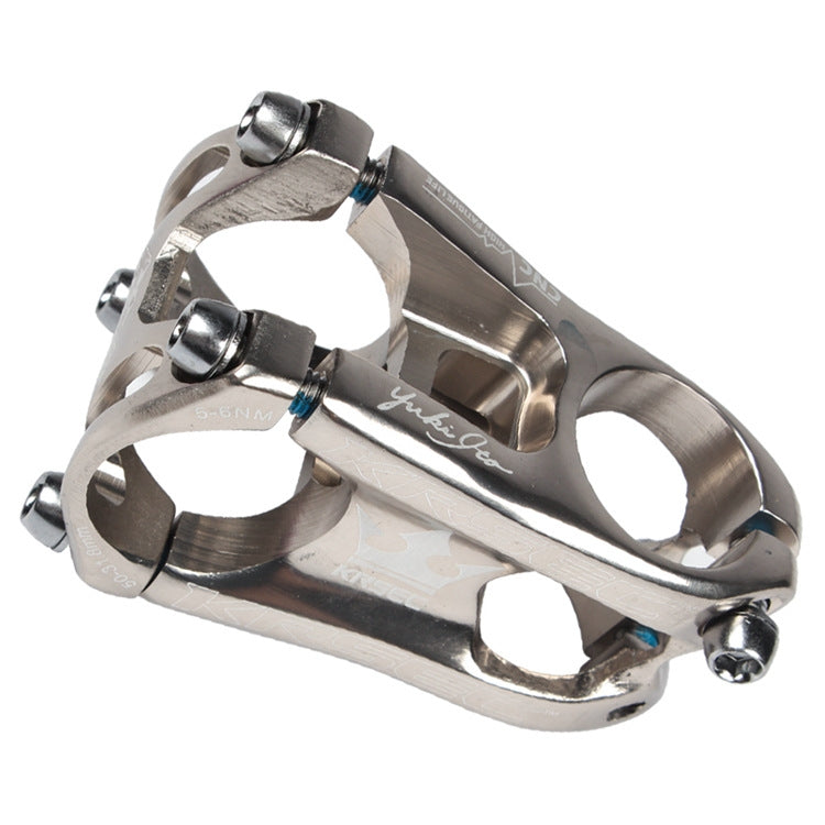 Rynx | KRSEC CNC Ultra Light Short-Handed Mountain Bike Aluminum Alloy 50mm Riser, Colour: Full Red