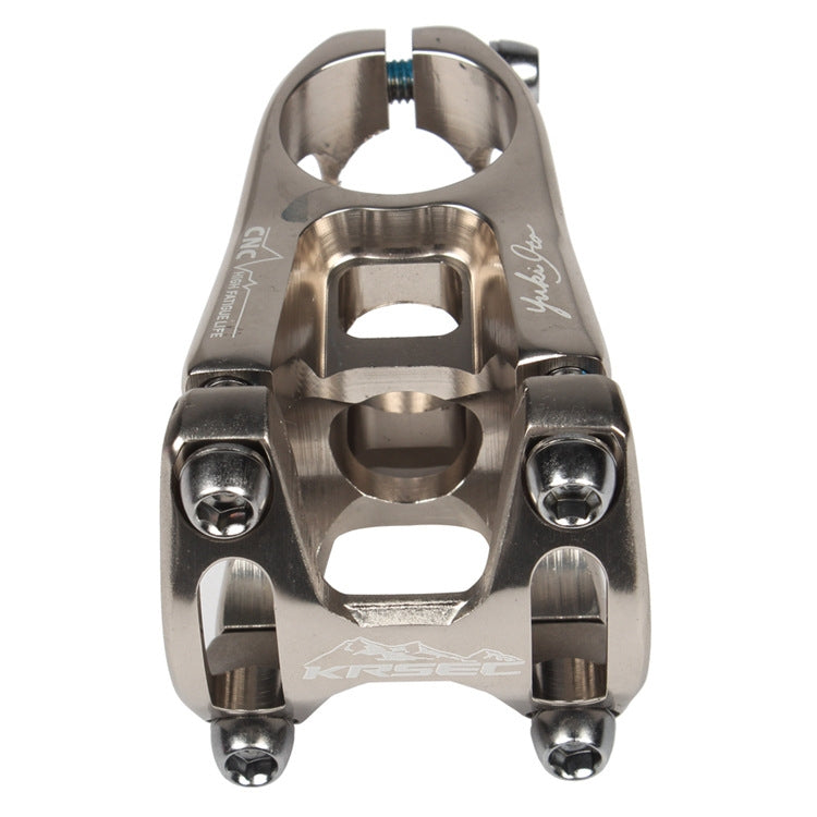 Rynx | KRSEC CNC Ultra Light Short-Handed Mountain Bike Aluminum Alloy 50mm Riser, Colour: Full Red