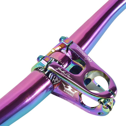 Rynx | KRSEC CNC Ultra Light Short-Handed Mountain Bike Aluminum Alloy 50mm Riser, Colour: Electroplating Color