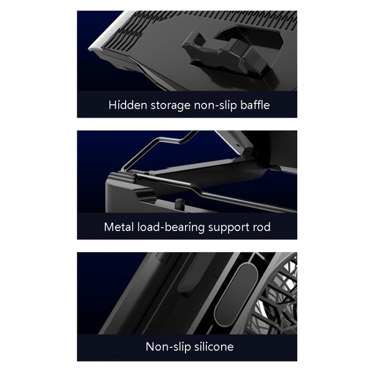 Rynx | ICE COOREL USB Laptop Radiator Computer Silent Cooling Stand, Color: N9 Standard Version (Gray)