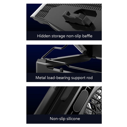 Rynx | ICE COOREL USB Laptop Radiator Computer Silent Cooling Stand, Color: N9 Standard Version (Gray)