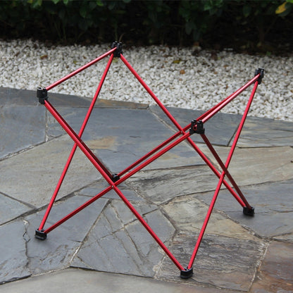 Rynx | 8249 Outdoor Ultra Light Aluminum Folding Table Small Portable Picnic Table(Orange)